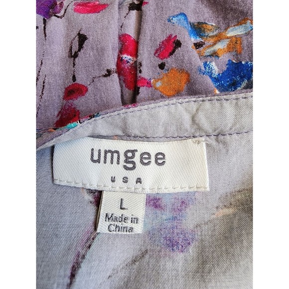 Umgee Watercolor Oversized Top Size Large Hippie Boho - Picture 6 of 7